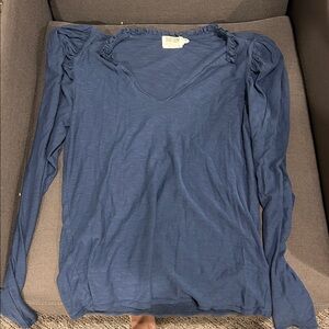 Nation long sleeve puff sleeve size small